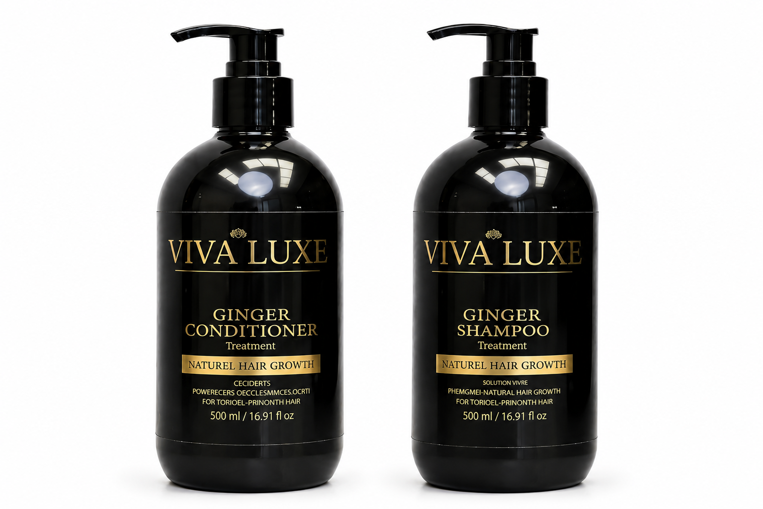 shampooing et après shampoing au Gingembre